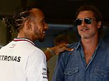 Shocking moment Brad Pitt 'faints' on the track at Las Vegas Grand Prix