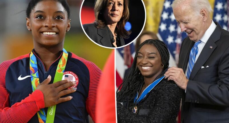 Simone Biles tells Joe Biden to 'stand up' after Kamala Harris' election defeat