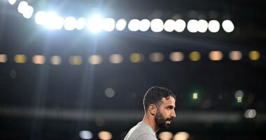 Sporting Lisbon manager Ruben Amorim pictured ahead of Friday's game against Estrela