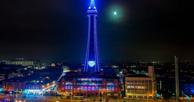 Strictly Come Dancing: Latest updates from Blackpool Tower Ballroom as celebrities and professionals waltz to seaside for week nine of BBC series