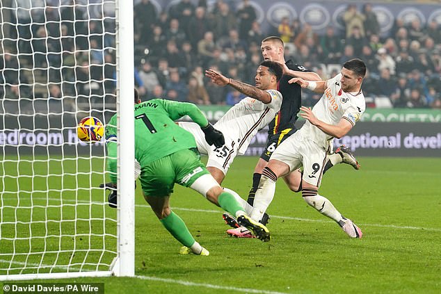 Myles Peart-Harris scored from close range to give Swansea a 1-0 victory against Watford