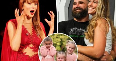 Taylor Swift celebrates Jason and Kylie Kelce's pregnancy news