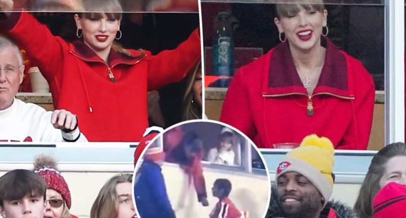 Taylor Swift spotted gifting young fans souvenirs after Chiefs vs. Raiders game