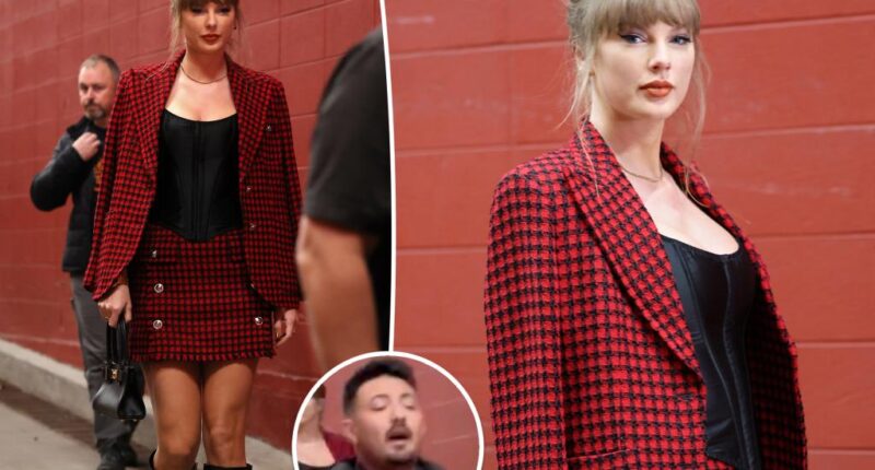 Taylor Swift's bodyguard screams at photographers as singer hits Chiefs game in miniskirt