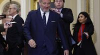 Sen. Ted Cruz, R-Texas, did not commit to backing Matt Gaetz for attorney general when asked if he would on Thursday