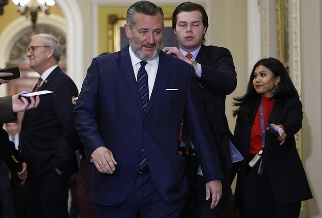 Sen. Ted Cruz, R-Texas, did not commit to backing Matt Gaetz for attorney general when asked if he would on Thursday