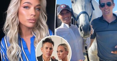 Teddi Mellencamp and her horse trainer lover's estranged wife have awkward run-in amid cheating scandal