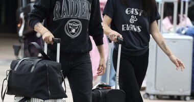 Jessica Origliasso is back in Australia and she has her beloved fiancée on her arm. Both pictured