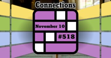 Today's Connections Hints & Answers For November 10, 2024 (Puzzle #518)