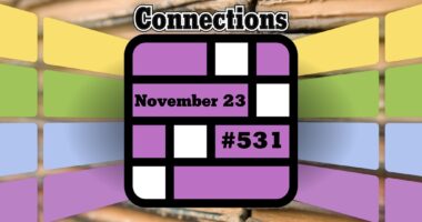 Today's Connections Hints & Answers For November 23, 2024 (Puzzle #531)