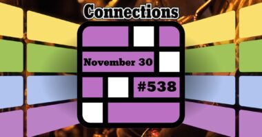 Today's Connections Hints & Answers For November 30, 2024 (Puzzle #538)