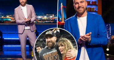 Travis Kelce jokes about having kids to 'become brilliant' amid Taylor Swift romance