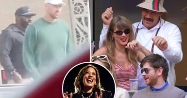 Travis Kelce spotted at the polls in Kansas City after Taylor Swift endorses Kamala Harris in 2024 presidential election