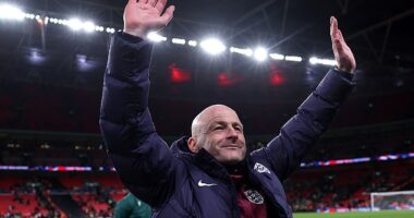Lee Carsley signed off in style on Sunday as his England side secured an immediate promotion back to the Nations League top tier