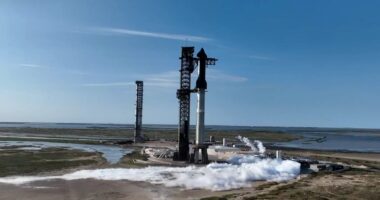 Trump Attends Launch of Musk's Starship.