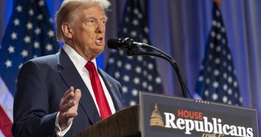 President-elect Donald Trump delivered one of his colorful holiday messages a little before 1 a.m. Thursday