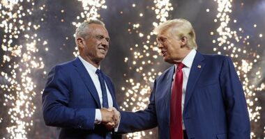 President-elect Donald Trump  (right) is expected to announce that he's chosen Robert F. Kennedy Jr. (left) to lead the Department of Health and Human Services