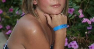 Tia Billinger aged ten. She is now aged 25 and known as Bonnie Blue, an adult content creator for OnlyFans