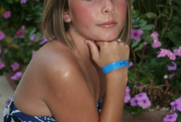 Tia Billinger aged ten. She is now aged 25 and known as Bonnie Blue, an adult content creator for OnlyFans