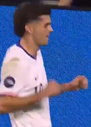 Christian Pulisic did the celebration after scoring vs. Jamaica