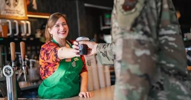 Starbucks is one of the over 80 national chains offering significant savings to military members on Veterans Day