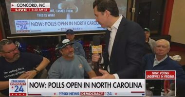Co-host of Fox & Friends television segment, Will Cain, was taken aback by a self-proclaimed 'Trump-loving' voter's answer regarding his pick to win the Tar Heel state's election