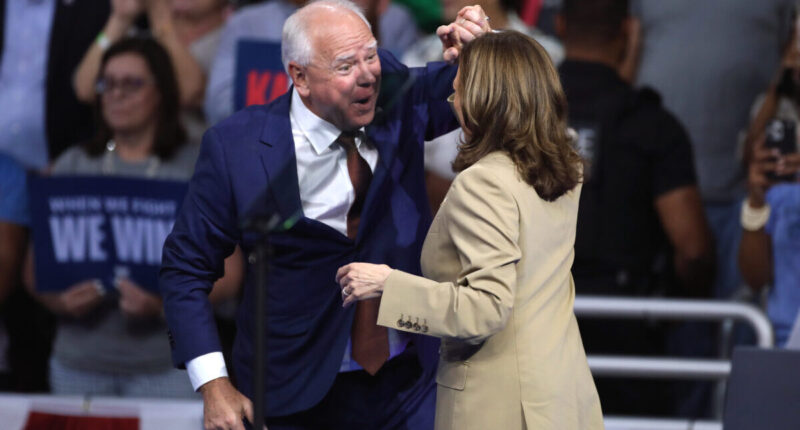 Kamala Harris and Tim Walz