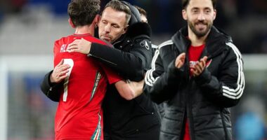 Wales were promoted to the top tier of the Nations League after a 4-1 victory against Iceland