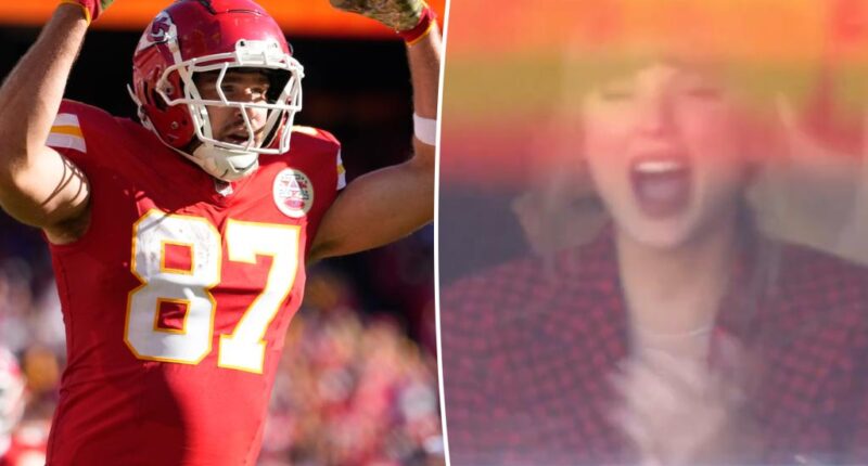 Watch proud Taylor Swift react to Travis Kelce's record-making Chiefs touchdown