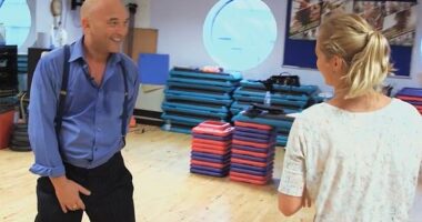 Gregg Wallace, 60, left Strictly partner Aliona Vilani 'distressed' during show rehearsals as he touched his crotch after ripping his trousers and declared he 'never wears underwear'