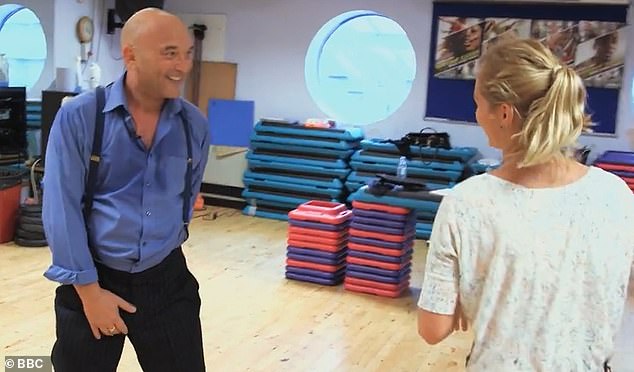 Gregg Wallace, 60, left Strictly partner Aliona Vilani 'distressed' during show rehearsals as he touched his crotch after ripping his trousers and declared he 'never wears underwear'