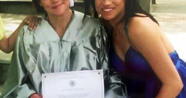 Meghan Markle at her half-sister Samantha¿s graduation in 2008