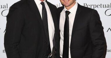 Michael Clarke celebrated his daughter's birthday on Sunday while his former best friend Anthony Bell tied the knot to former cricket WAG Annika Martyn. Pictured: Anthony Bell and Michael Clarke in 2014