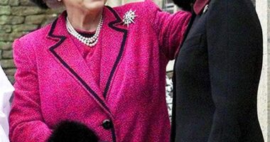 Queen Elizabeth II and her reportedly favourite daughter-in-law Sophie at Sandringham on Christmas Day in 2002