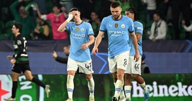 Man City suffered a chastening 4-1 loss to Sporting Lisbon in a third defeat within seven days