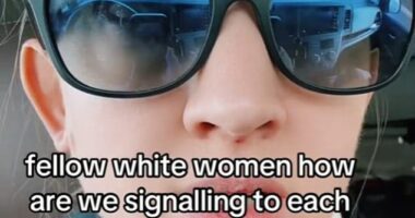 Democratic white women are attempting to showcase their support for one another by sporting blue bracelets after Donald Trump regained his seat in the White House