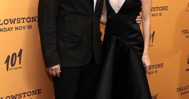 Yellowstone stars Luke Grimes, 40, (left) and Kelsey Asbille, 33, have revealed they are 'still processing' the show's shock ending