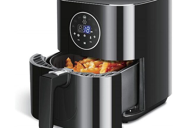 Experts from Which? have warned that several popular air fryers including the Aigostar (pictured) are spying on unsuspecting users