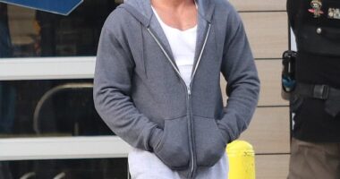 Zac Efron returned to his High School Musical hairdo when he was spotted filming an upcoming project in Los Angeles this week
