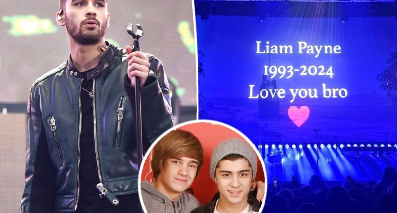 Zayn Malik pays tribute to Liam Payne during concert in Leeds