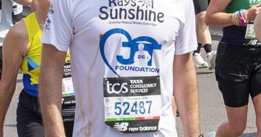 John Terry looked exhausted as he was pictured with bleeding nipples in the 2025 London Marathon on Sunday