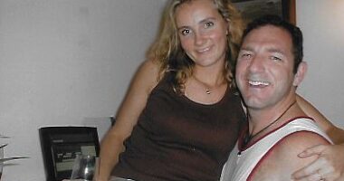 Monica met Mark when she was backpacking in Alice Springs. She didn't expect to see him again, but after staying in touch, she came to visit him in Adelaide and within six months they were married