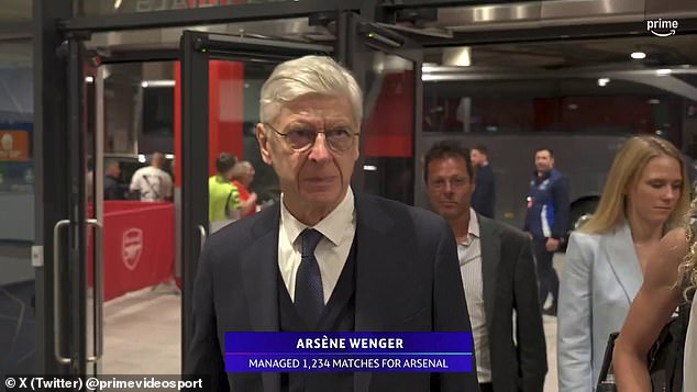 Arsene Wenger made a rare appearance at the Emirates on Tuesday to watch Arsenal in action