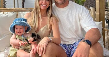 Sam Burgess and his second wife Lucy are expecting their second child together