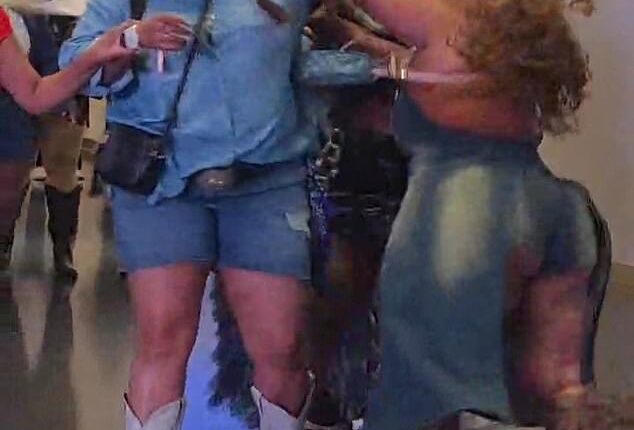 A vicious brawl broke out Monday night after Beyoncé's opening night of her Cowboy Carter Tour at SoFi Stadium in California