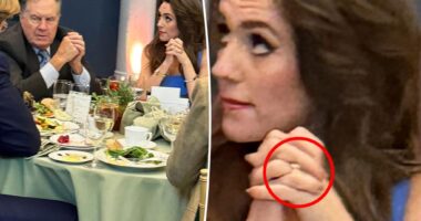 Bill Belichick's girlfriend, Jordon Hudson, wears ring on THAT finger during NYC outing post-interview spectacle