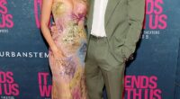 Blake Lively at the It Ends With Us premiere with husband Ryan Reynolds in New York last year