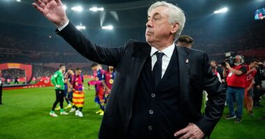 Carlo Ancelotti will reportedly bid farewell to Real Madrid at the end of the season