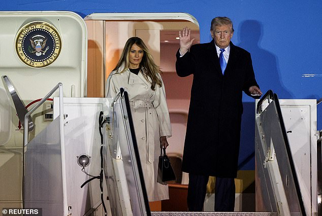 US president Donald Trump and First Lady Melania Trump (both pictured) have arrived in Rome ahead of Pope Francis' funeral