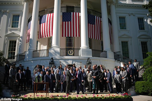 Fans noticed that a large amount of Eagles players were missing from the White House visit